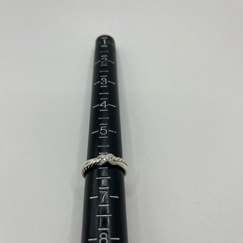 David Yurman Petite Diamond X Ring - Picture 6 of 11
